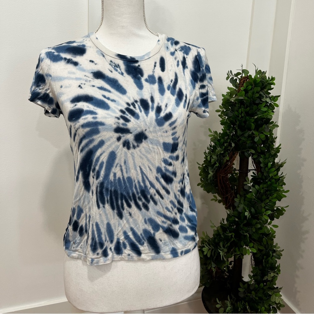 Aero Girl blue tie dye tee